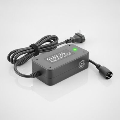 54.6V 2A caricabatterie per ebike con potenza massima di uscita di 84W e protezione da sovraccariche per biciclette elettriche e motociclette