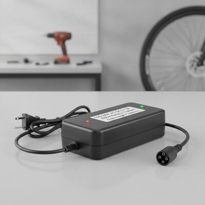 Caricabatterie per ebike 100-240V AC 54.6V 2A con protezione da sovraccarico per la ricarica di biciclette elettriche